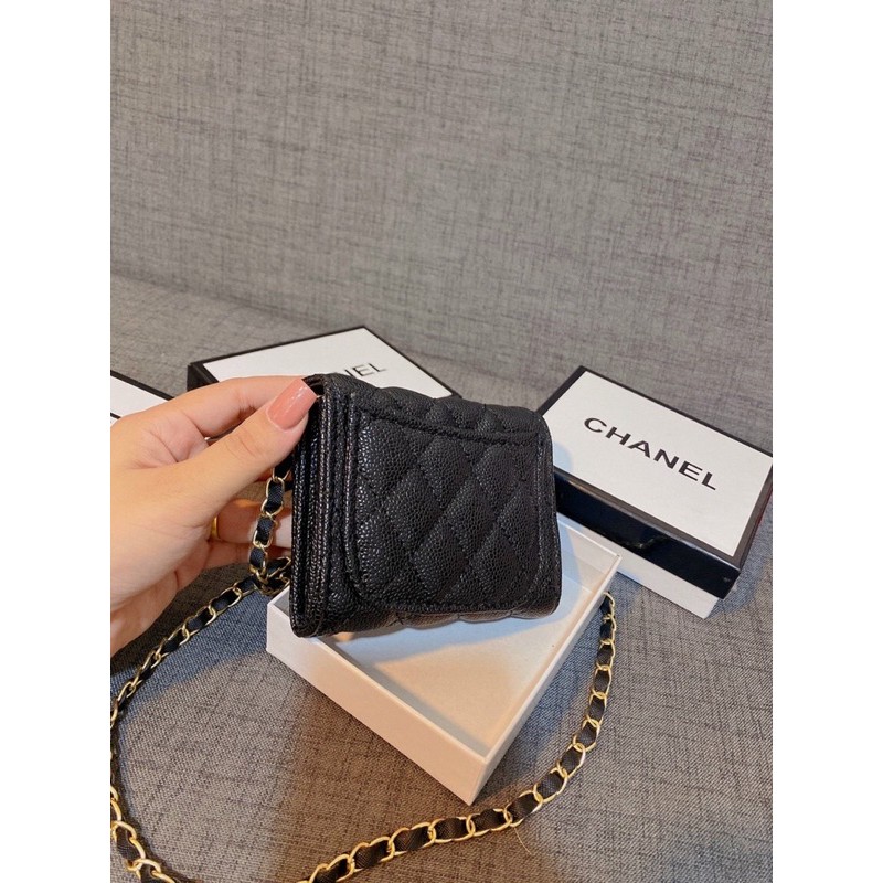 Ví xinh da gạo full box có dây đeo chéo