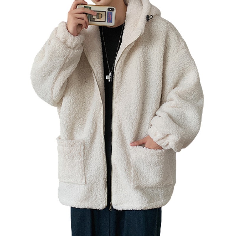 [Mã SKAMSALE06 giảm 10% TỐI ĐA 100K đơn 150K] Áo Khoác Len Lông Cừu Dày Dặn Thời Trang Mùa Đông Cho Nam Giới | BigBuy360 - bigbuy360.vn
