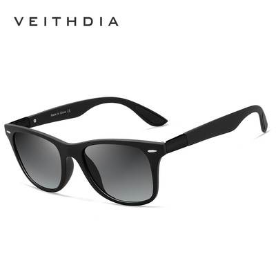 Kính mát VEITHDIA 7029 gọng vuông tròng kính đổi màu thời trang vintage cho unisex