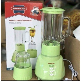 Máy xay sinh tố SUNHOUSE SHD5112 - Máy say đa năng công suất 350W , dung tích lớn 1l , 4 lưỡi inox 304 cao cấp