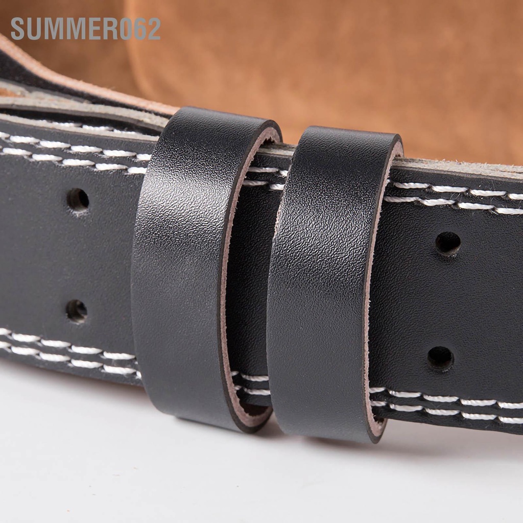 Summer062 Đai nâng tạ bằng da PU lưng hỗ trợ tập đòn bẩy cho bài luyện