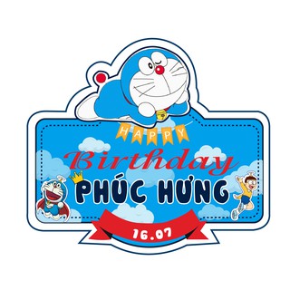 Bảng sinh nhật bé hình chibi ( 50 x 70) cm