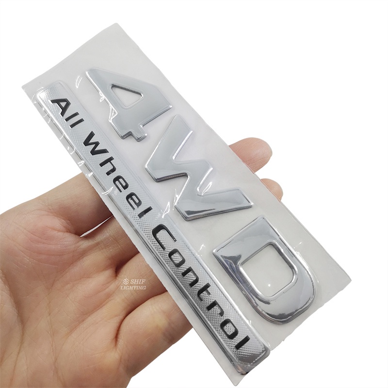 1 X ABS 4WD Logo Chữ Logo Dán Trang Trí Xe Hơi