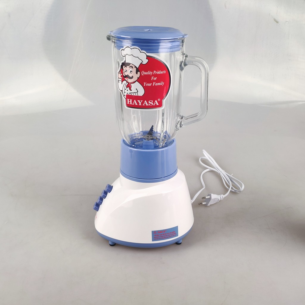 Máy xay sinh tố 3 cối Hayasa HA-0181 với công suất 350W, cối sinh tố bằng thủy tinh 1.2L