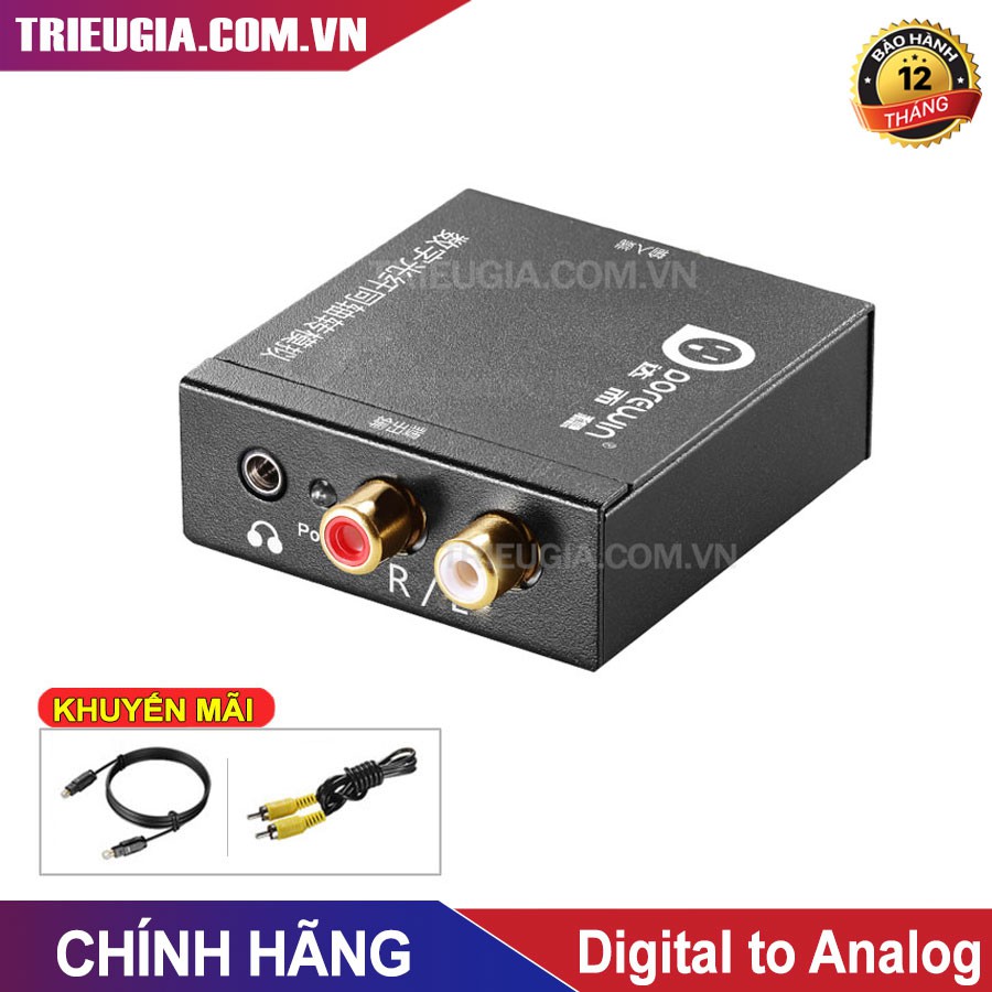 Bộ Chuyển Âm Thanh Từ TV 4K Quang Optical Sang Audio AV Ra Amply - Dorewin C1118