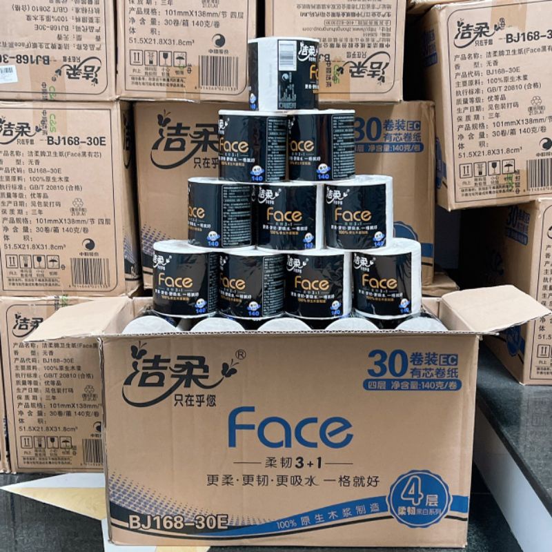 Giấy vệ sinh Face thùng 27,30 cuộn