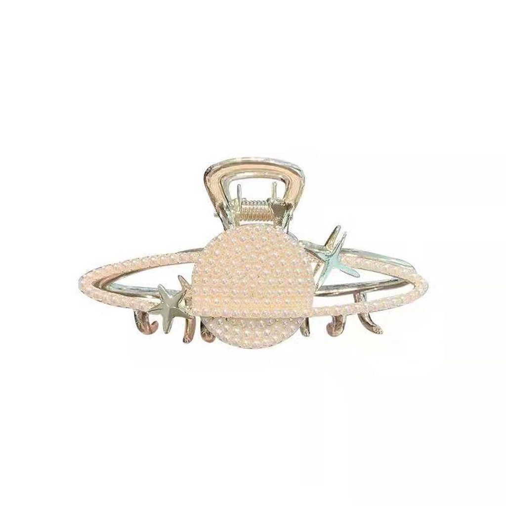 Kẹp Càng Cua Bằng Niken Hình Hành Tinh|Kẹp Tóc Dày Dặn Phong Cách Hàn Quốc Cho Nữ