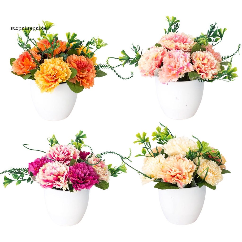 Chậu hoa tử đinh hương nhân tạo trang trí nhà cửa/quán cà phê DIY tiện dụng