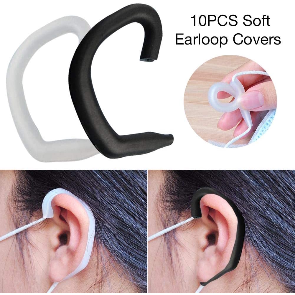 【YKN】Set 10 Nút Bọc Tai Bằng Silicon Mềm Mại Chống Đau Và Trầy