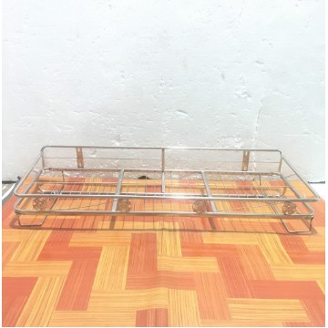 KỆ ÚP CHÉN LY CÓ LÙA MÓC TREO TƯỜNG INOX CAO CẤP - RO38LC1 -