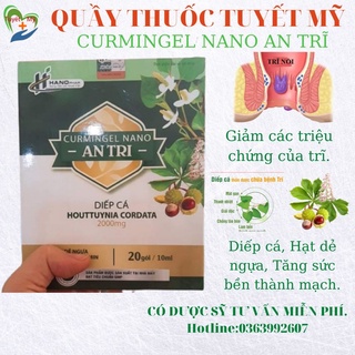 Hỗ Trợ Cải Thiện Trĩ CURMINGEL NANO AN TRĨ, Giảm Các Triệu Chứng Của Trĩ, Bột diếp cá.