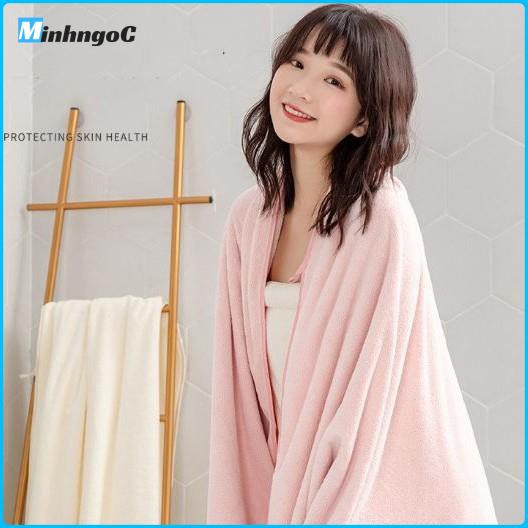 Khăn tắm Hàn Quốc kèm khăn mặt bông mềm cao cấp thấm hút tốt không rụng lông  - Siêu Thị Minh Ngọc
