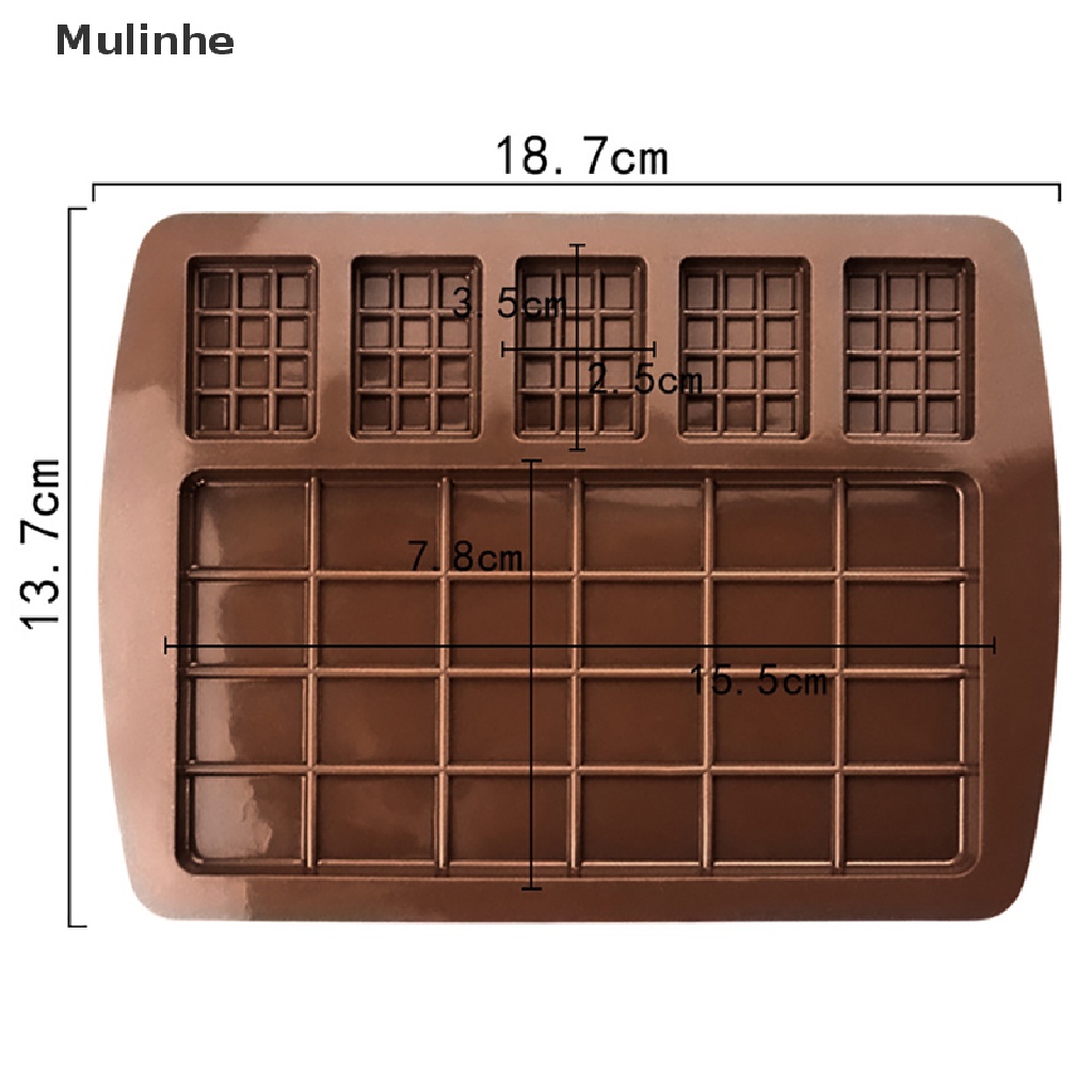 Khuôn Silicone Làm Bánh Waffle / Chocolate Tiện Dụng