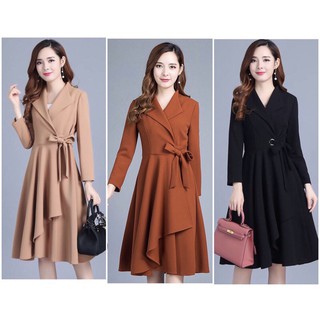 Đầm măng tô giả váy thời trang DVNL15