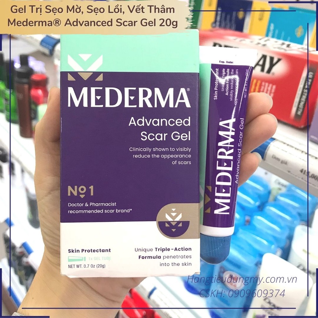 Kem giảm sẹo Mederma Advanced Scar Gel 20g
