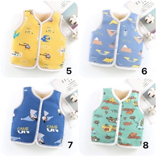 Áo gile nỉ bông QC từ 7-12