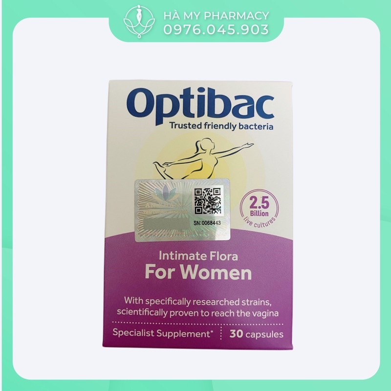 [Hàng Nhập Khẩu Có Tem] Optibac tím for women 30v,chính hãng Anh  Quốc.