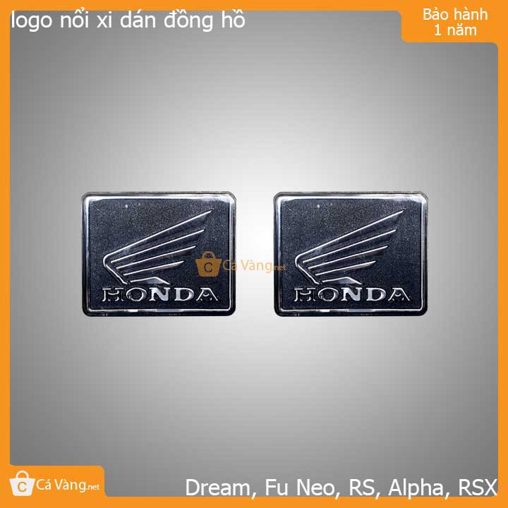 Logo xi trang trí đồng hồ xe máy chữ nỗi Honda và biểu tượng cánh chim