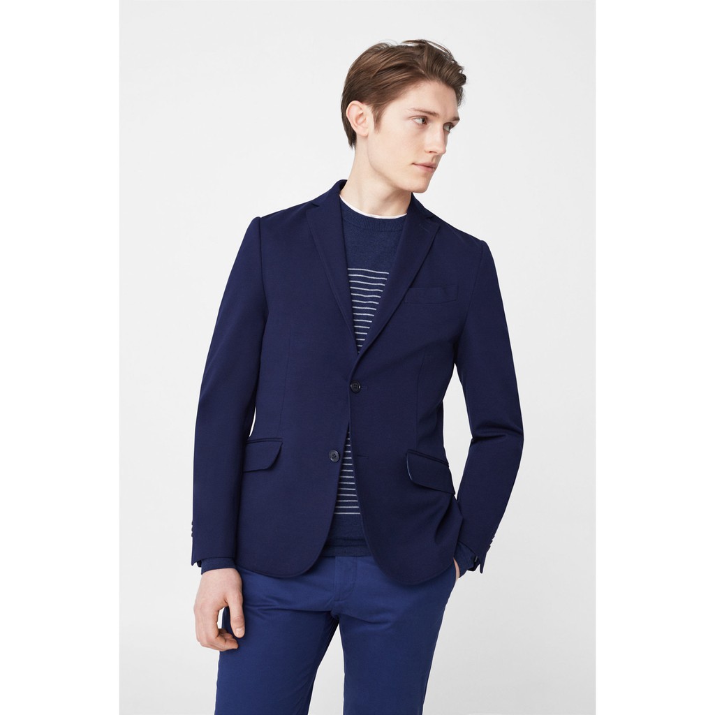 M A N G O áo vest blazer nam hàng nhập khẩu Tây Ban Nha