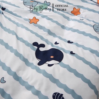 Bộ Chăn Ga Gối Cotton Poly Cá Heo