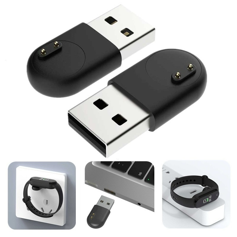 Đầu Sạc USB Mini Cho Vòng Đeo Tay Thông Minh Xiaomi Mi Band 7 6 5/USB