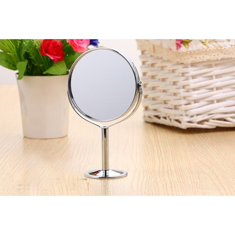 Gương Trang Điểm 2 Mặt M1 + Tặng Kéo