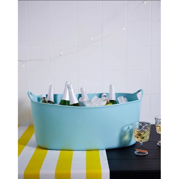 Chậu giặt, Thau đựng đồ, Chậu đựng đồ giặt bằng nhựa dẻo TORKIS IKEA