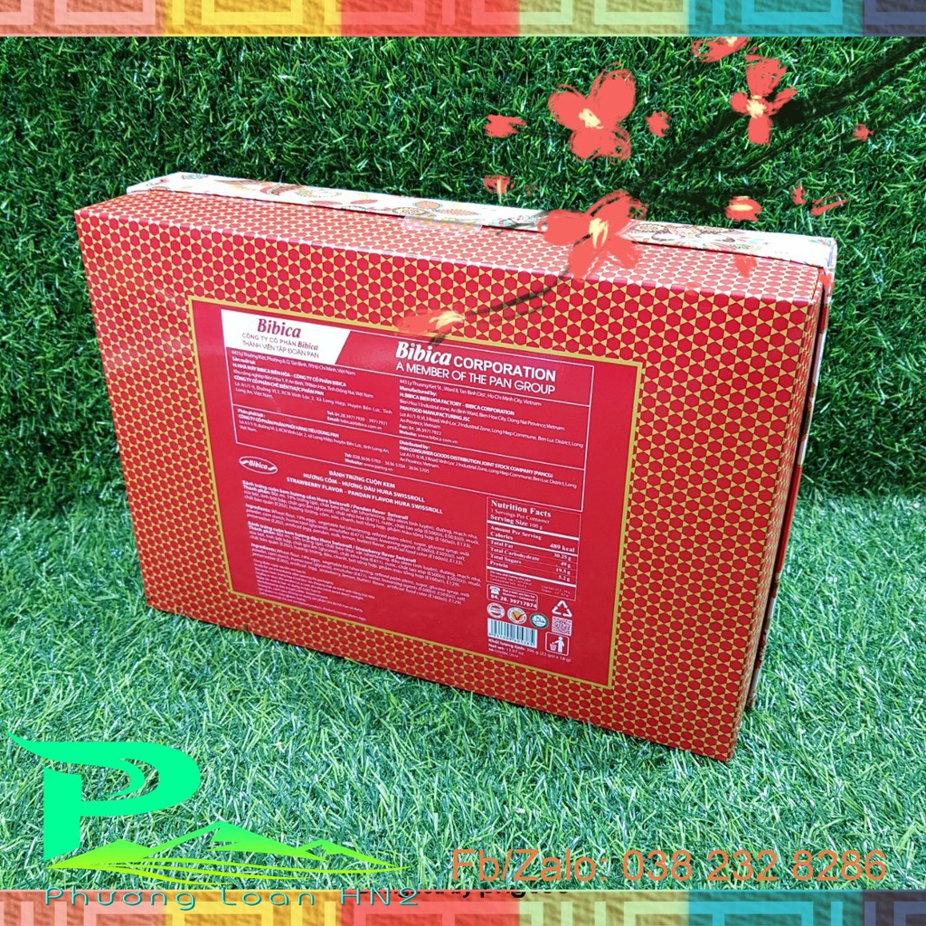 Bánh trứng cuộn kem Hura Tết Minh Khang hộp 396g