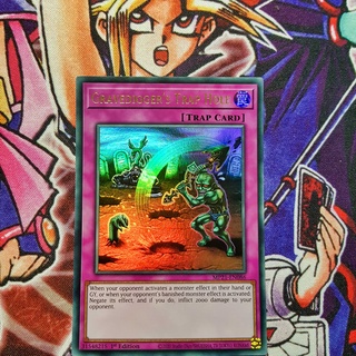 Thẻ bài Yugioh chính hãng | Gravedigger's Trap Hole | MP21 Ultra rare.