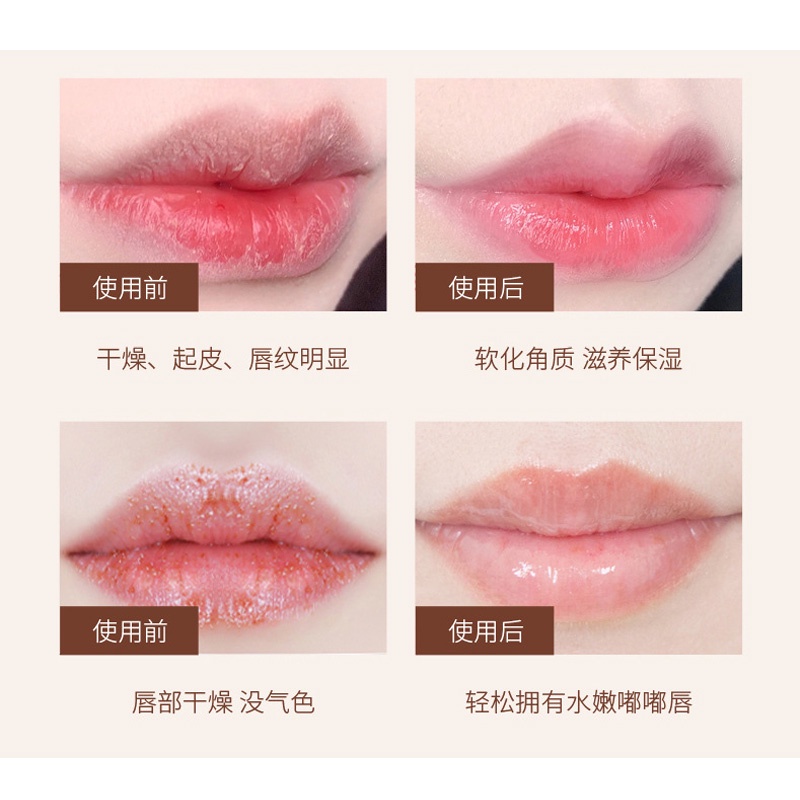 [Hàng mới về] Kem tẩy da chết dưỡng ẩm môi Kiss Beauty làm mờ nếp nhăn hiệu quả