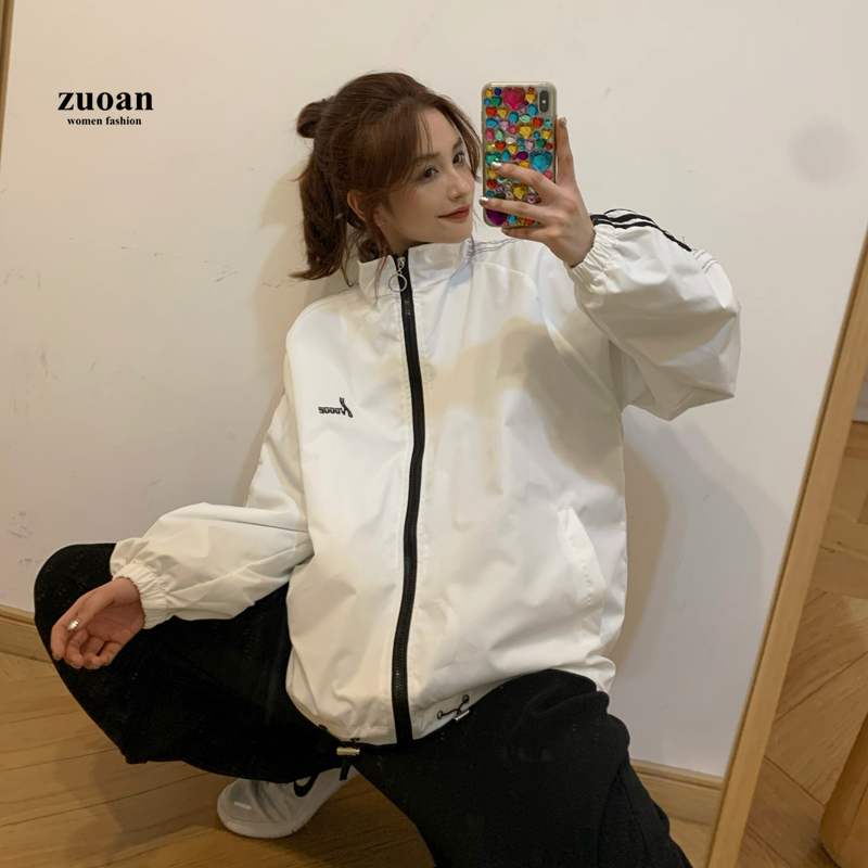 SUXI Áo Khoác Thể Thao Dáng Rộng Kiểu Hàn Quốc Thời Trang Xuân Thu Cho Các Cặp Đôi