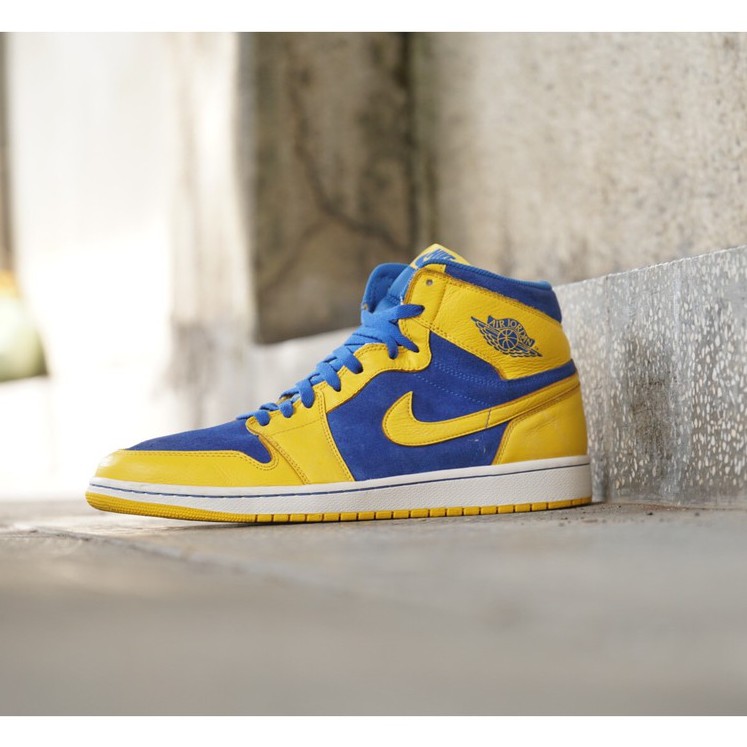 [Giày 2hand] Giày Thể Thao NIKE JORDAN 1 RETRO HIGH OG LANEY 555088-707 GIÀY CŨ CHÍNH HÃNG