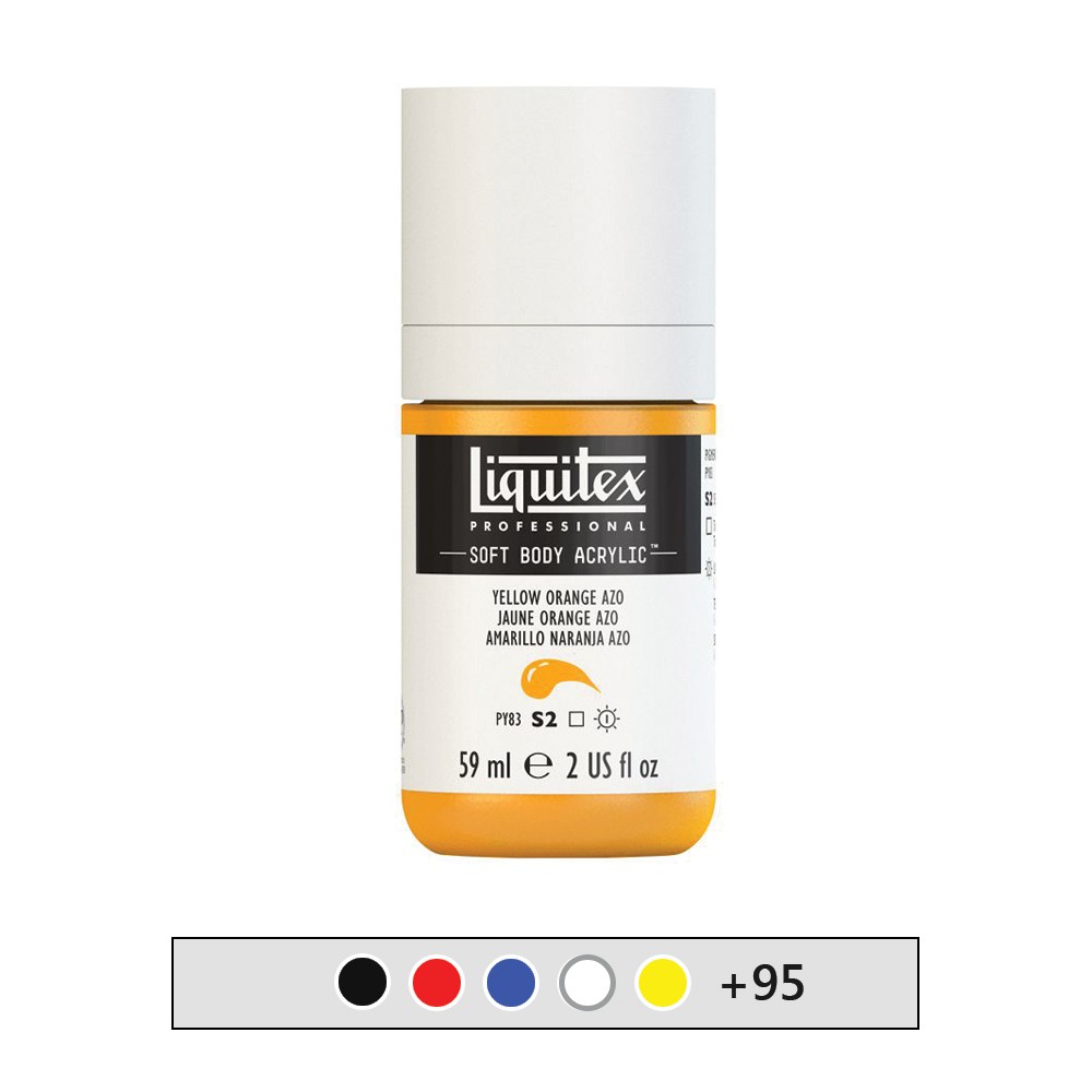 Màu acrylic chuyên nghiệp vẽ đa chất liệu Liquitex Soft Body - 59ml