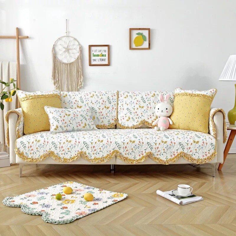 Bọc sofa hoa lá # size 70*70cm