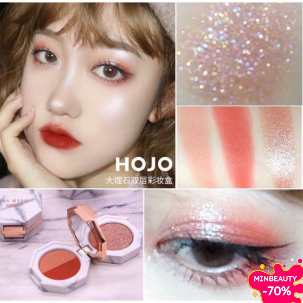 Phấn Mắt Kiêm Má Hồng 2 Tầng Vân Đá Hojo Dear Marble Hàng Nội Địa Trung HY8