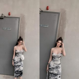 Đầm thun loang 3 màu cực hot_so iu