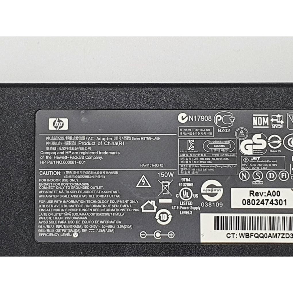 💖💖 Sạc Laptop Elitebook 8530P Series  Pavilion HDX 9000 Series HP All-in-One Desktop PC  7.89a 150w - Có Video Thực Tế | BigBuy360 - bigbuy360.vn