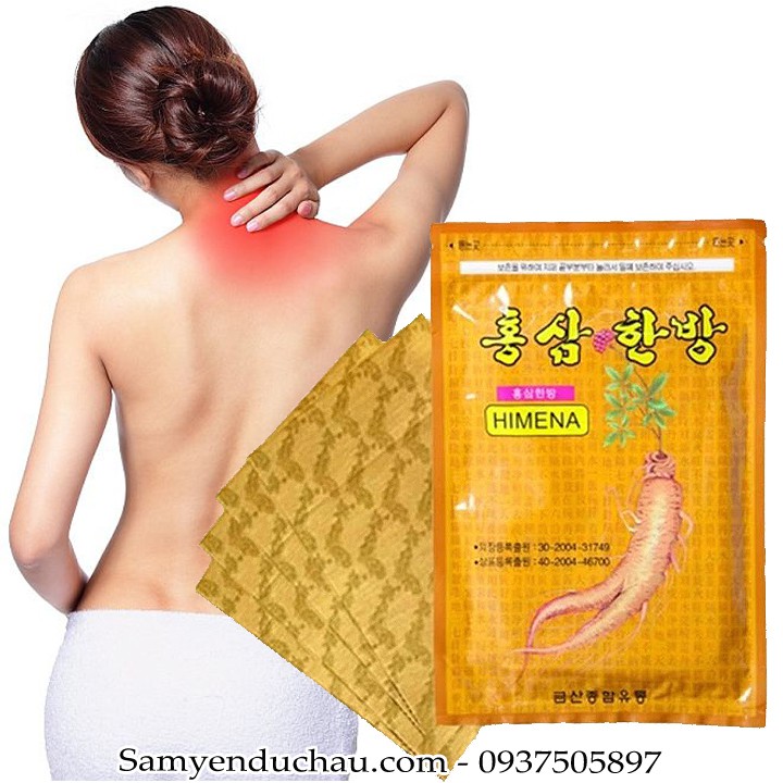 Cao Dán Hồng Sâm Hàn Quốc Màu Vàng