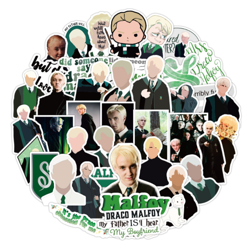 Set 50/ 100 miếng dán chống thấm nước hình chủ đề Harry Potter