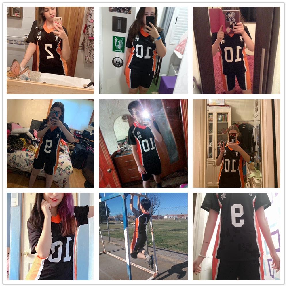 Haikyuu Cosplay Costume Karasuno High School Volleyball Club Sportswear Jerseys Uniform Halloween Party