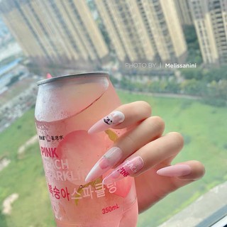 Sticker quả đào trang trí móng tay