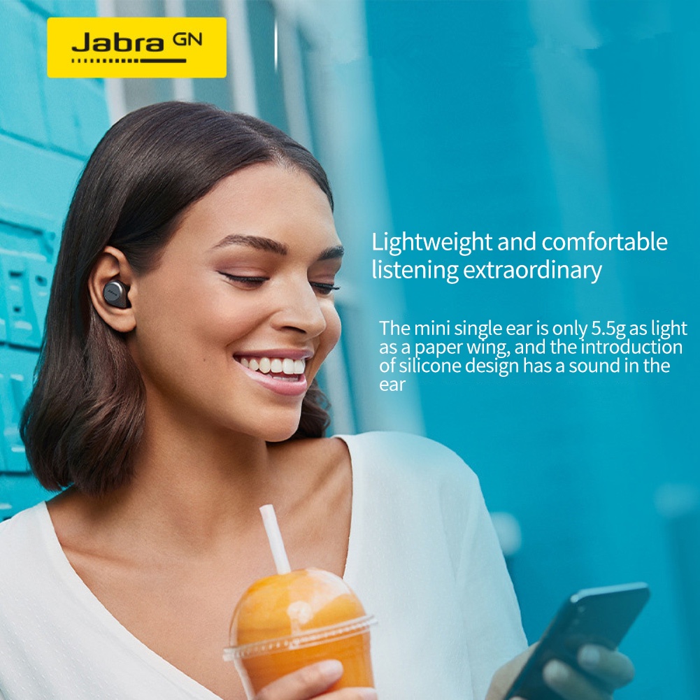 Tai Nghe Jabra Elite Không Dây Thể Thao TWS Bluetooth 5.0