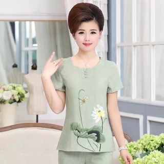 Bộ lanh đũi siêu mát trung tuổi