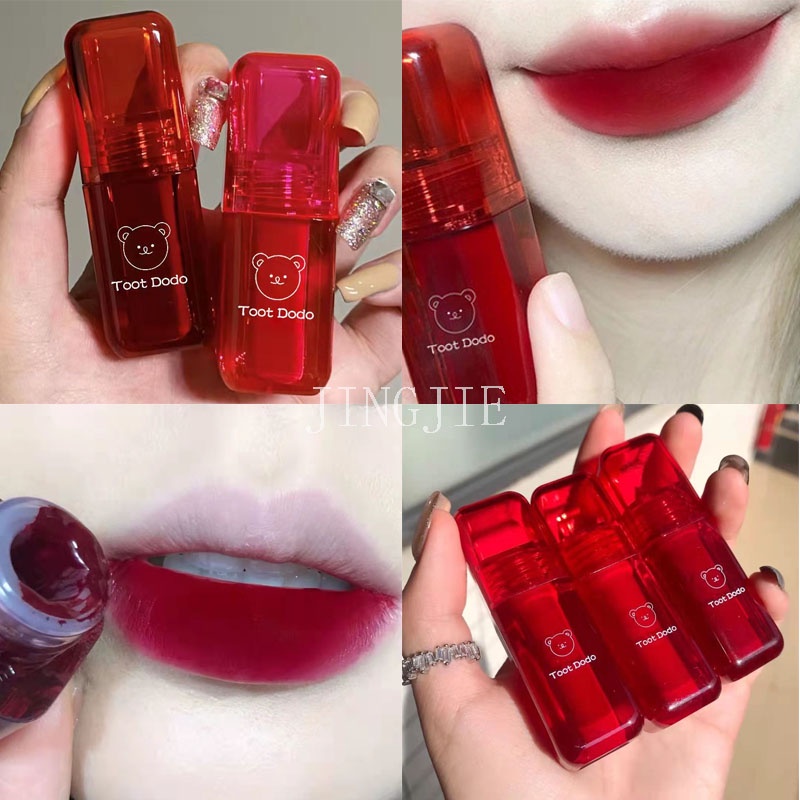 [Hàng mới về] Son kem Toot Dodo màu nhung lì lâu trôi không thấm nước hình gấu
