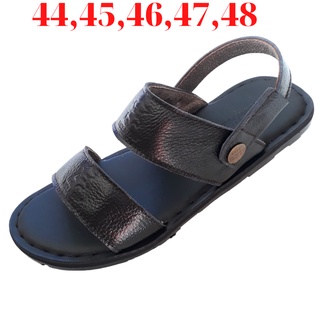 Giày sandal nam big size, giày sandal nam size lớn 44 45 46 47 48 da bò thật cao cấp hkt shop