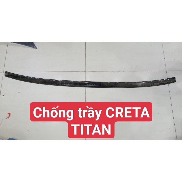 Nẹp cốp sau, ốp chống trầy cốp trong ngoài Hyundai Creta – MẪU TITAN (hàng cao cấp)