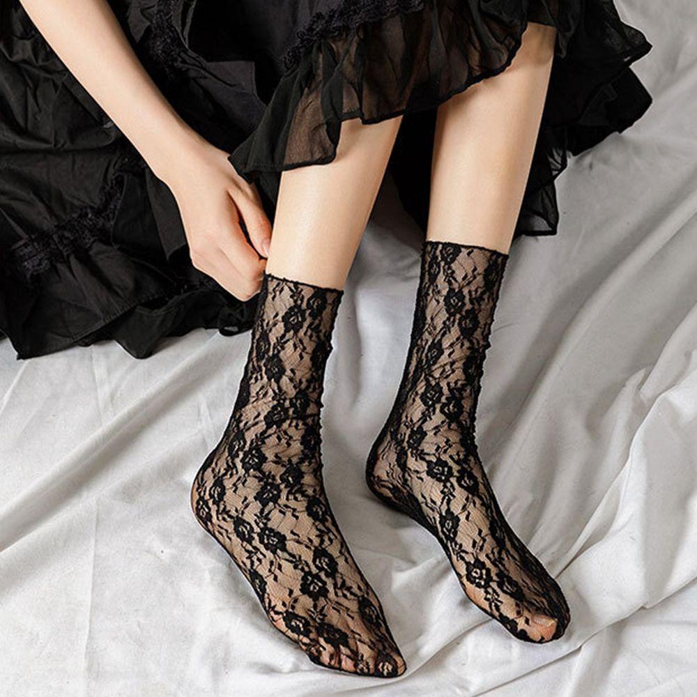 Vớ Lolita Phối Ren Hoa Thoáng Khí Dành Cho Nữ