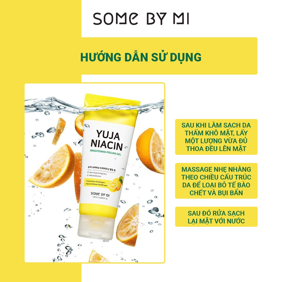 [Mã BMTTC60K giảm đến 60K đơn 50K] Gel Tẩy Da Chết, Dưỡng Trắng Da Some By Mi Yuja Niacin Brightening Peeling Gel 120ml