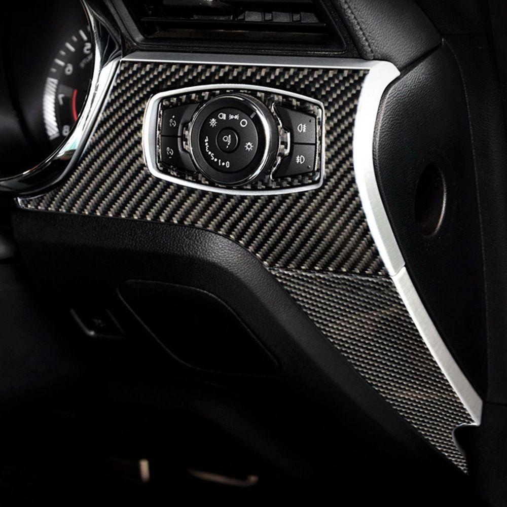 MYRONGVN Khung Trang Trí Bảng Điều Khiển Mở Cửa Xe Hơi Bằng Sợi Carbon Cho Ford Mustang 2015-2010