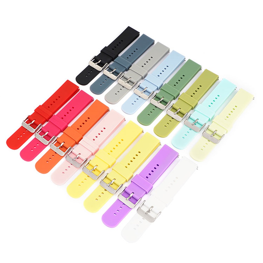 Dây Đeo Tay Thay Thế 20mm Bằng Silicon Cho Đồng Hồ Thông Minh Samsung Galaxy Watch 3 41mm 42mm Bnad Active 2 Gear S2